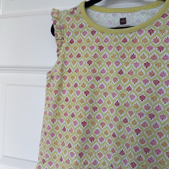 Tea Girls Yellow Dress with Floral detail - Picture 2 of 5